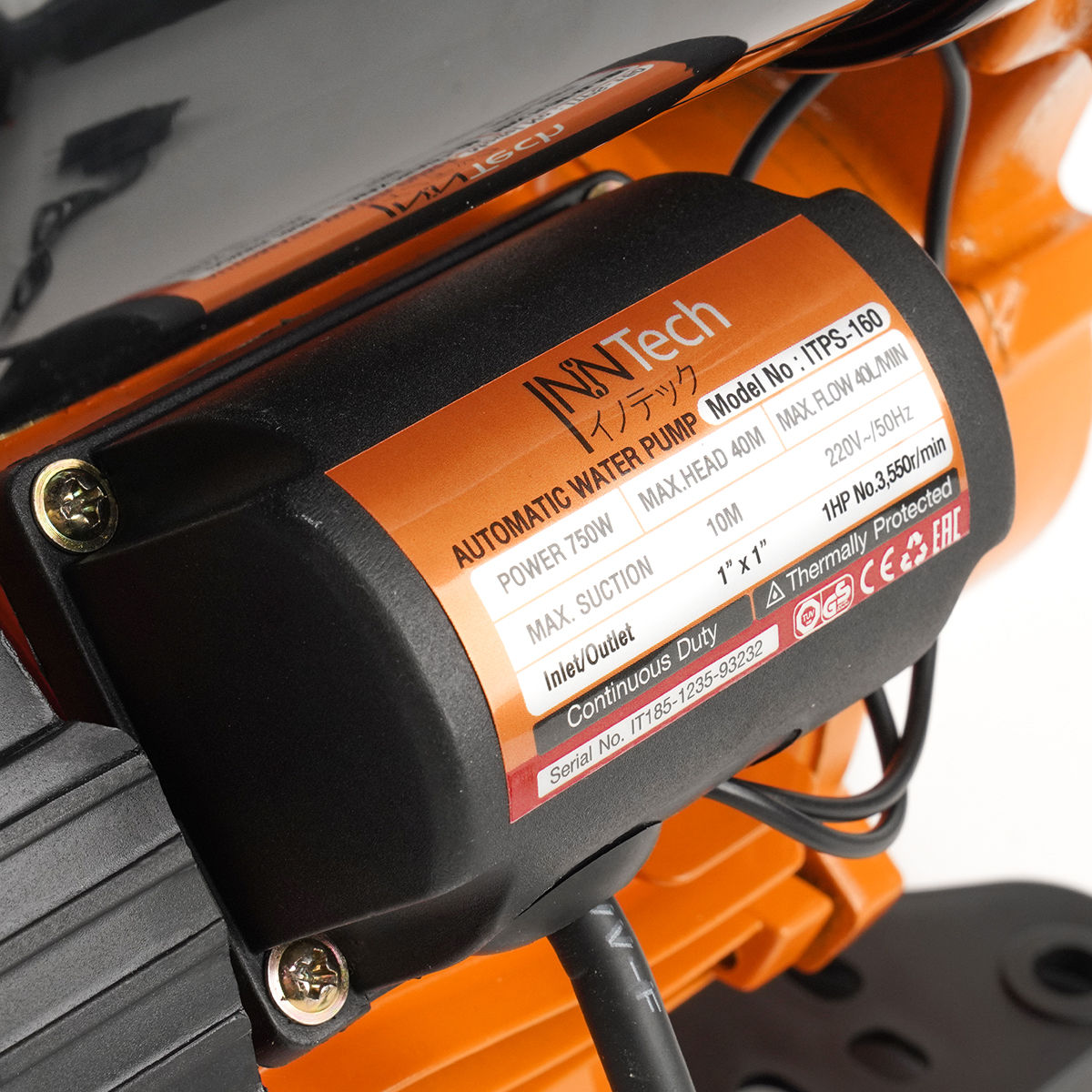 ปั๊มน้ำอัตโนมัติ INNTECH รุ่น ITPS-160 PS SERIES 750W_6